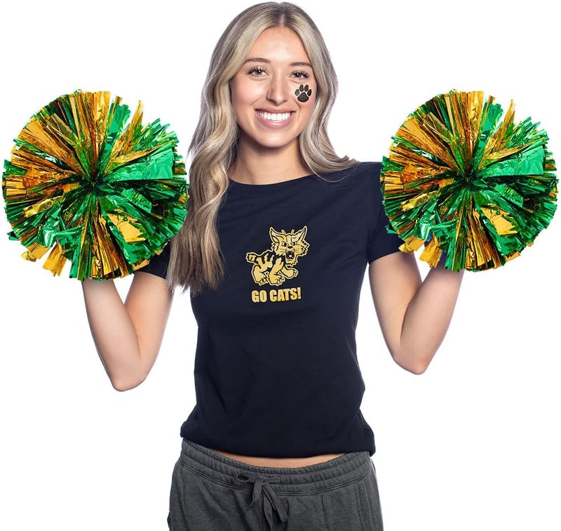 Anderson's Metallic Green & Gold Foil Baton School Spirit Shakers, Cheerleader Pom Poms, Football, Basketball, Homecoming Squad, Team, Party, Dance, Club, Performance, Fan Celebration Pack of 2 - Image 5